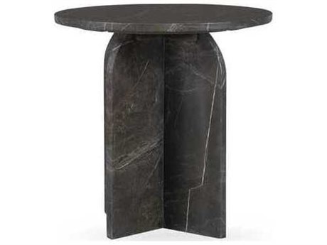 Classic Home Reilly Round Marble End Table