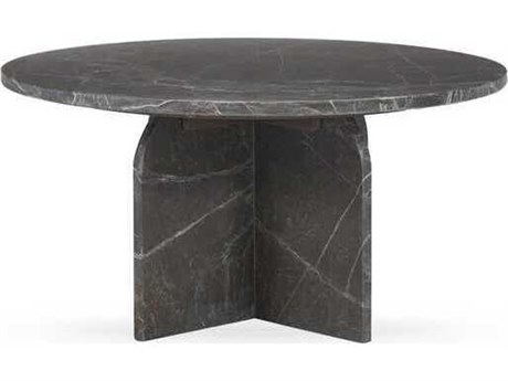 Classic Home Reilly Round Marble Coffee Table