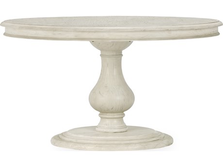 Classic Home Adrienne Round Wood Antique White Dining Table