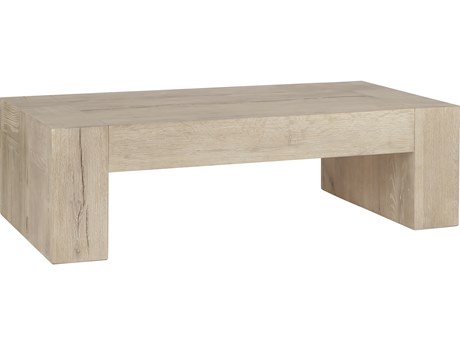 Classic Home Bristol Rectangular Wood Meadow White Coffee Table