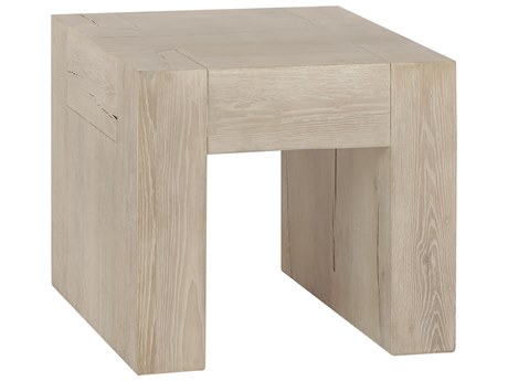 Classic Home Bristol Square Wood Meadow White End Table
