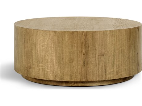 Classic Home Layne Oval Wood Light Brown Coffee Table