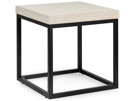 Classic Home Catta Square Wood White End Table