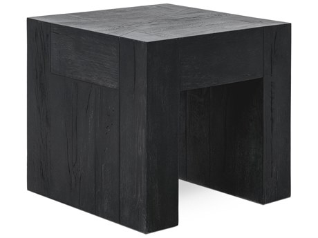 Classic Home Bristol Square Wood Meadow Black End Table
