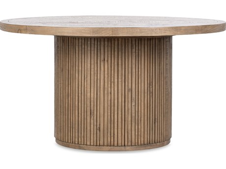 Classic Home Ollie Round Wood Natural Dining Table