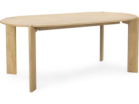 Classic Home Kering Oval Wood Natural Dining Table
