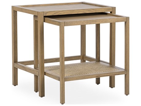 Classic Home Devin Rectangular Wood Latte Brown End Table