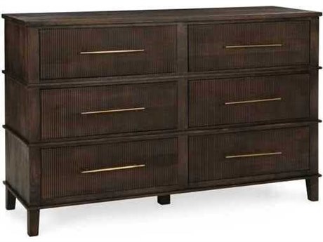 Classic Home Westlake 6-Drawers Brown Mango Wood Double Dresser