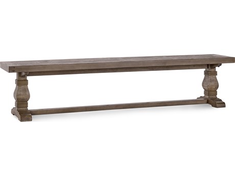 Classic Home Caleb Distressed Brown Accent Bench