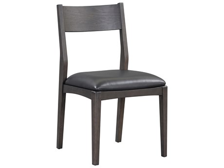 Classic Home Rooney Ash Wood Gray Leather Armless Dining Chair