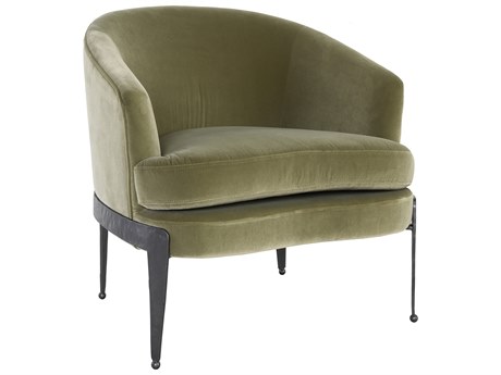 Classic Home Aurelia Black Velvet Accent Chair