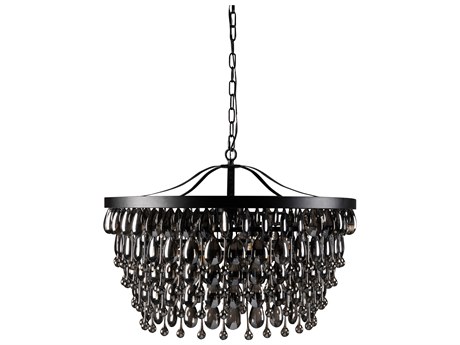Classic Home Larkin 7-Light Black Chandelier