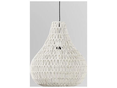 Classic Home Quaid 1-Light White Pendant