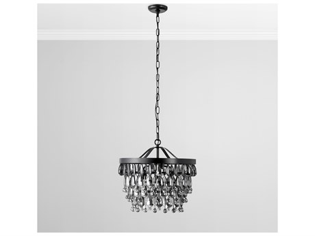 Classic Home Renata 4-Light Black Chandelier