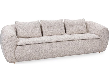 Classic Home Ember Cream White Upholstered Sofa
