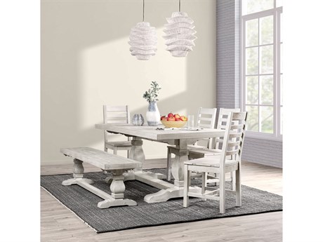 Classic Home Caleb Pine Wood Dining Room Set