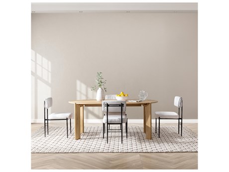 Classic Home Kering Oak Wood Dining Room Set