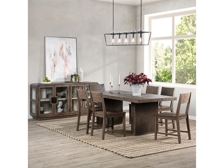 Classic Home Ollie Pine Wood Dining Room Set