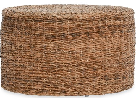 Classic Home Milan Round Rattan Multi Brown Coffee Table