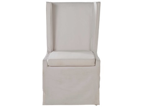 Coastal Living Home Getaway White Upholstered Side Dining Chair