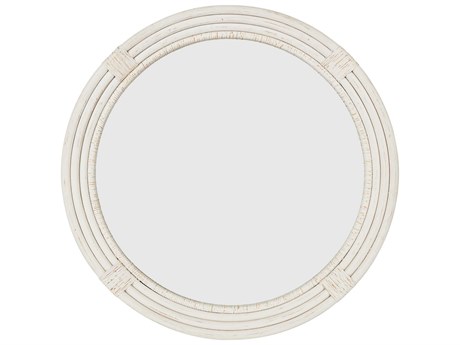 Coastal Living Home Getaway Round Egret Wall Mirror