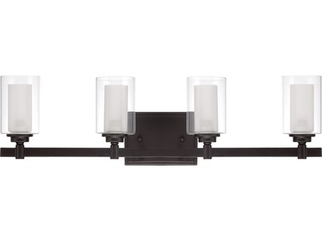 Craftmade Celeste 4-Light Espresso Bronze Glass Vanity Light