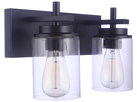 Craftmade Reeves 2-Light Flat Black Vanity Light