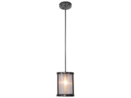 Craftmade Danbury 1-Light Matte Black Cylinder Mini Pendant
