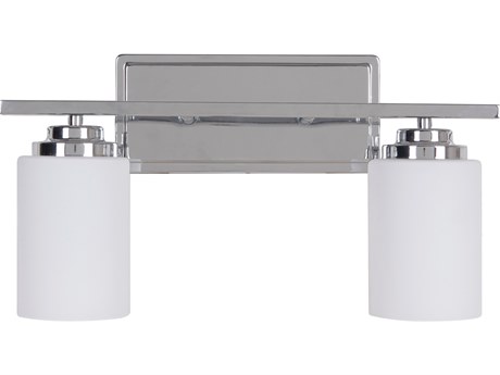 Craftmade Albany 2-Light Chrome Glass Vanity Light