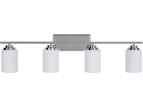 Craftmade Albany 4-Light Chrome Glass Vanity Light