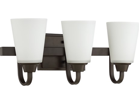 Craftmade Grace 3-Light Espresso Bronze Glass Vanity Light