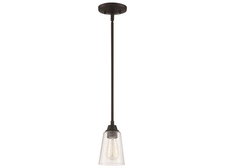 Craftmade Grace 1-Light Espresso Bronze Glass Bell Mini Pendant