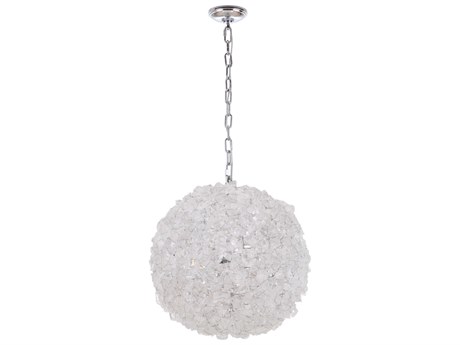 Craftmade Roxx 4-Light Chrome Crystal Globe Round Pendant