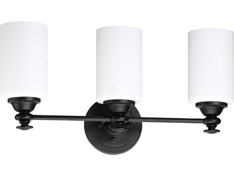 Craftmade Dardyn 3-Light Espresso Brown Glass Vanity Light