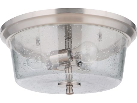 Craftmade Tyler 3-Light Brushed Polished Nickel Glass Bowl Flush Mount