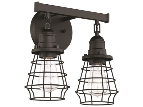Craftmade Thatcher 2-Light Flat Black Vanity Light