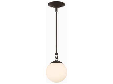 Craftmade Orion 1-Light Flat Black Glass Globe Mini Pendant