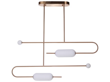 Craftmade Tuli Satin Brass Glass LED Island Pendant