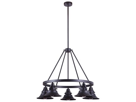Craftmade Union 5-Light Oiled Bronze Gilded Bell Chandelier