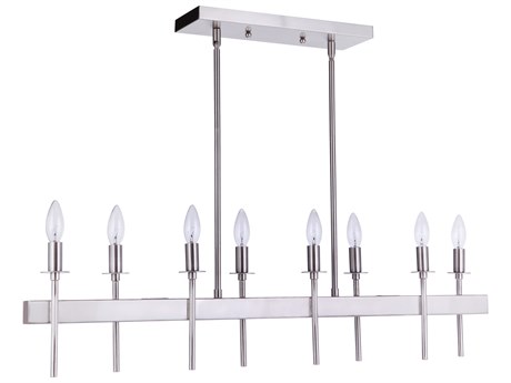 Craftmade Larrson 8-Light Brushed Polished Nickel Island Pendant