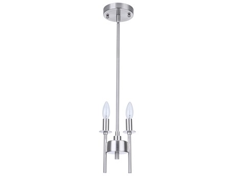 Craftmade Larrson 2-Light Brushed Polished Nickel Mini Pendant