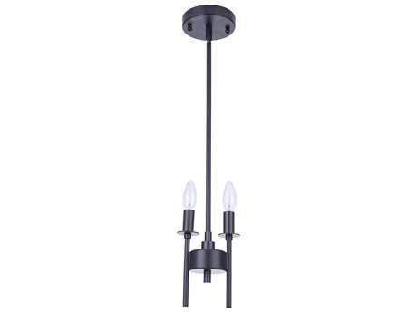 Craftmade Larrson 2-Light Flat Black Mini Pendant