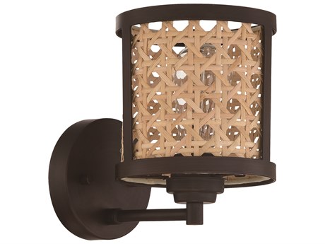 Craftmade Malaya 1-Light Aged Bronze Brushed Wall Sconce
