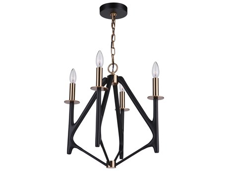 Craftmade The Reserve 4-Light Flat Black Painted Nickel Chandelier