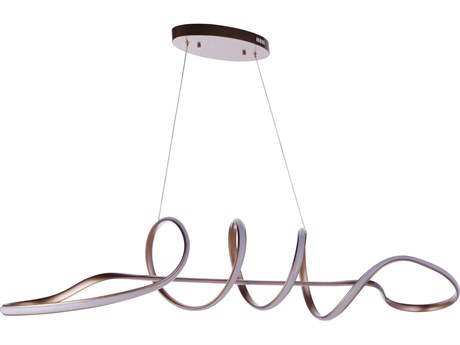 Craftmade Pulse 1-Light Champagne Brass LED Linear Island Pendant