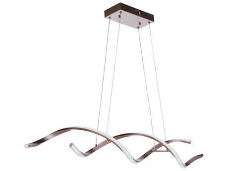 Craftmade Pulse 1-Light Champagne Brass LED Linear Island Pendant