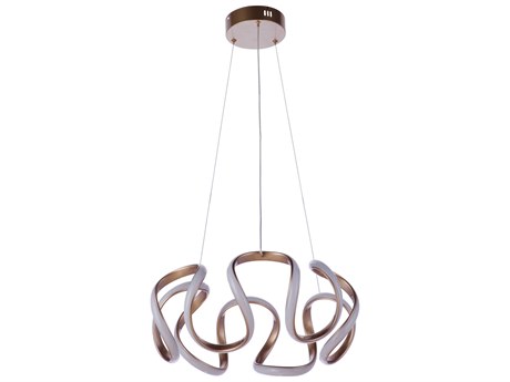 Craftmade Pulse 1-Light Champagne Brass LED Pendant