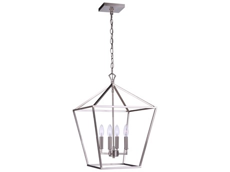 Craftmade Flynt Ii 4-Light Brushed Polished Nickel Chandelier