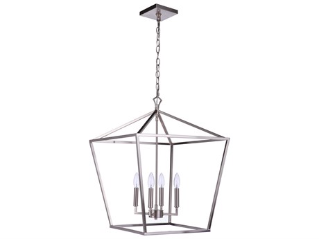 Craftmade Flynt Ii 4-Light Brushed Polished Nickel Chandelier