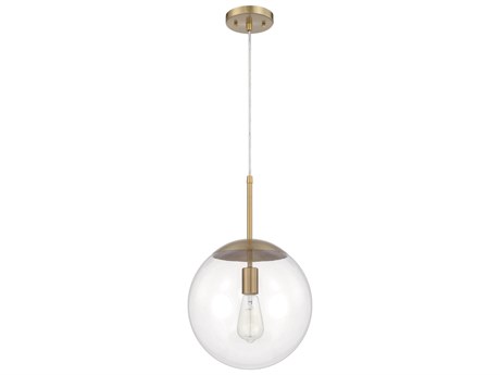 Craftmade Gaze 1-Light Satin Brass Glass Globe Mini Pendant
